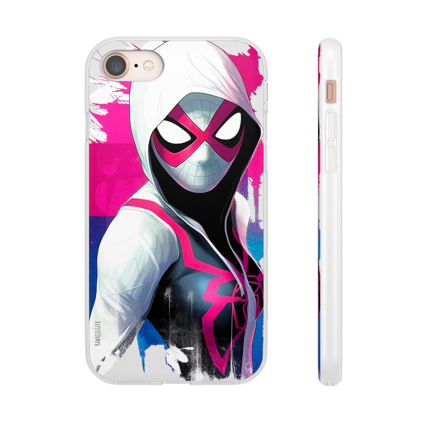 Spider Gwen in Flexi Phone Case - Add Some Colorful and Heroic Style to Your Phone