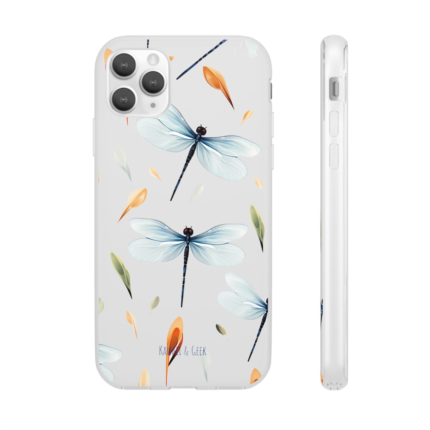 Dragonfly Dreams: Transparent Flexi Phone Case