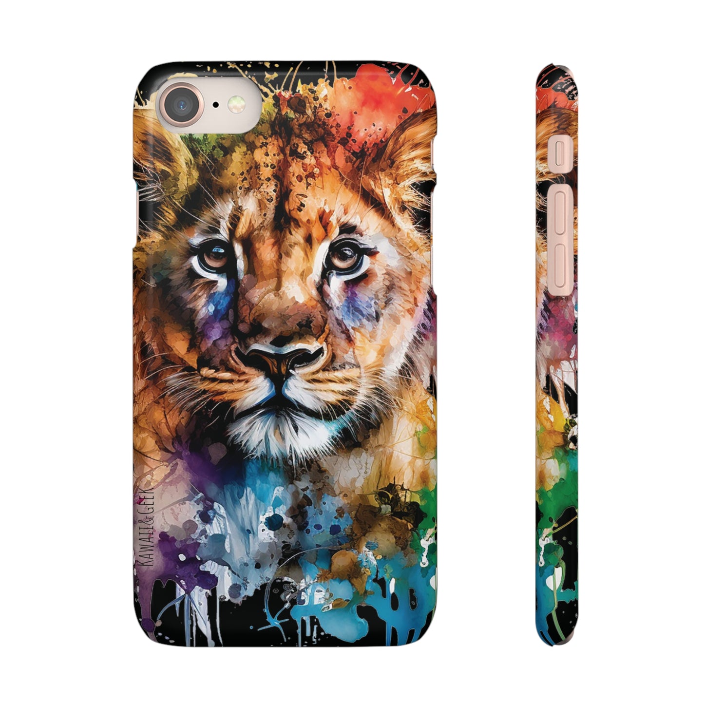 Watercolor Lion Cub Premium Phone Case