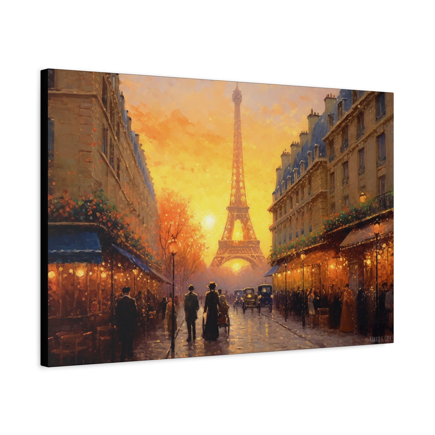 Parisian Sunset Canva - Capture the Timeless Beauty of the City of Light