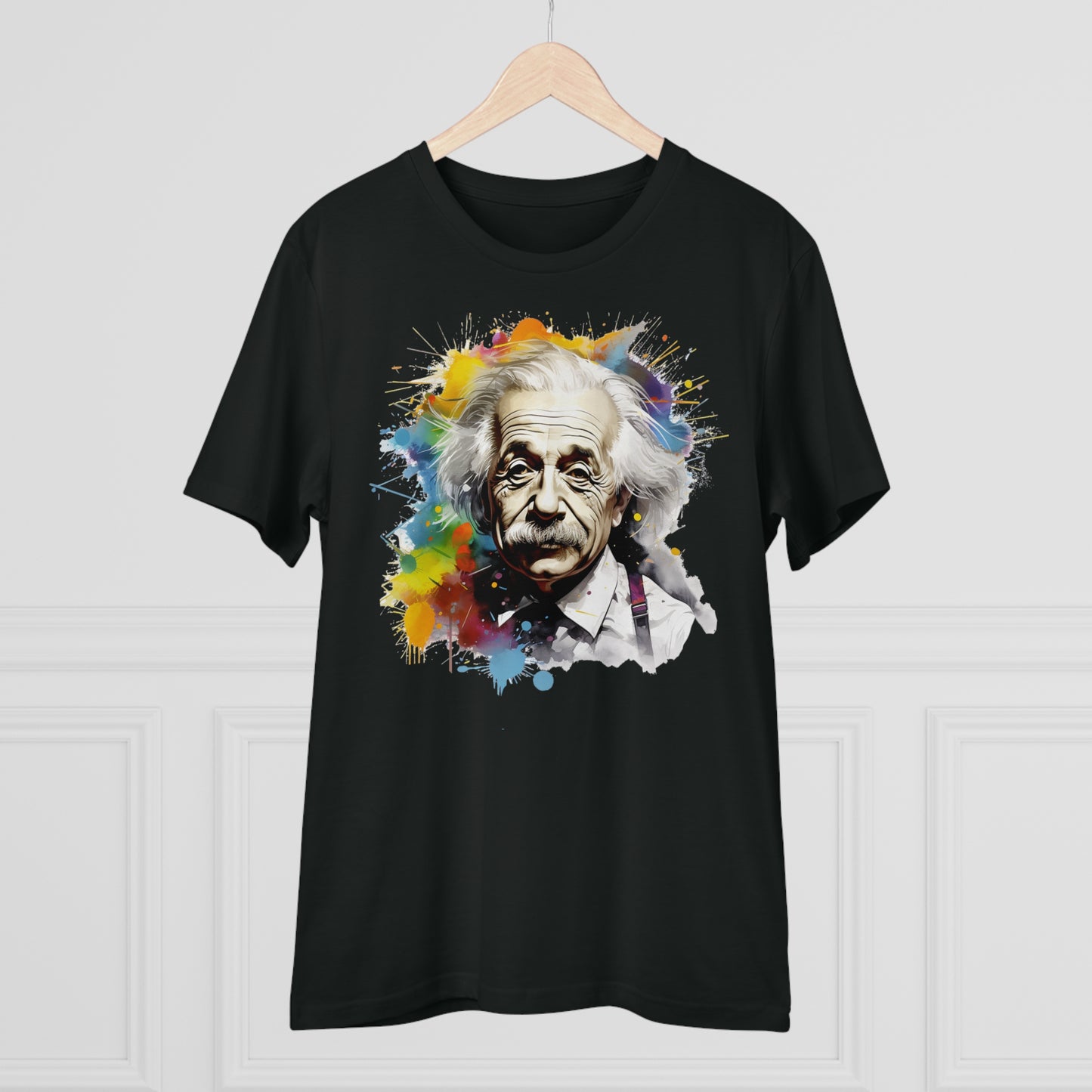 Albert Einstein Eco-friendly T-shirt : Watercolor Essence