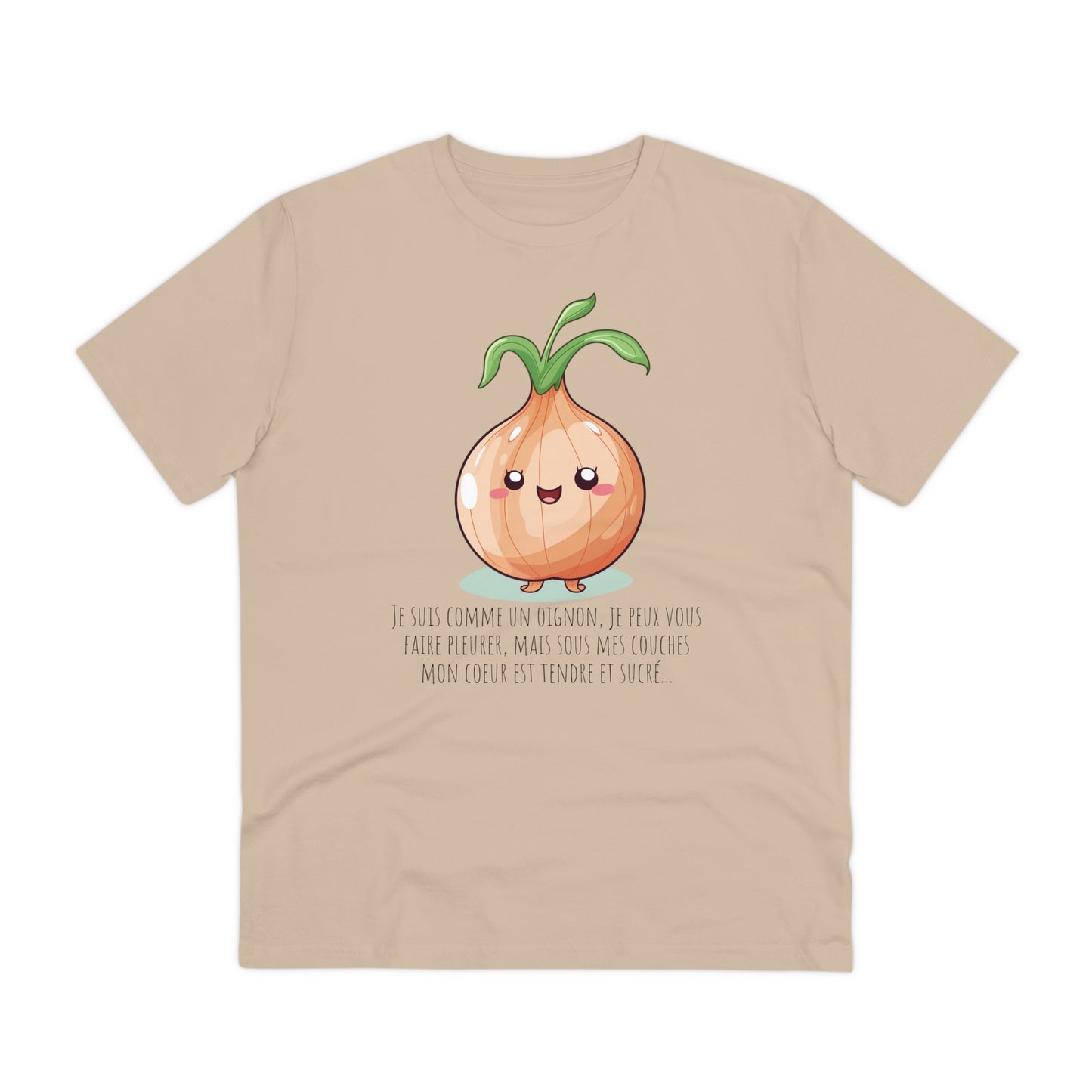 Sweet and Sassy Eco-Friendly Onion T-Shirt for Heartfelt Style - FRENCH