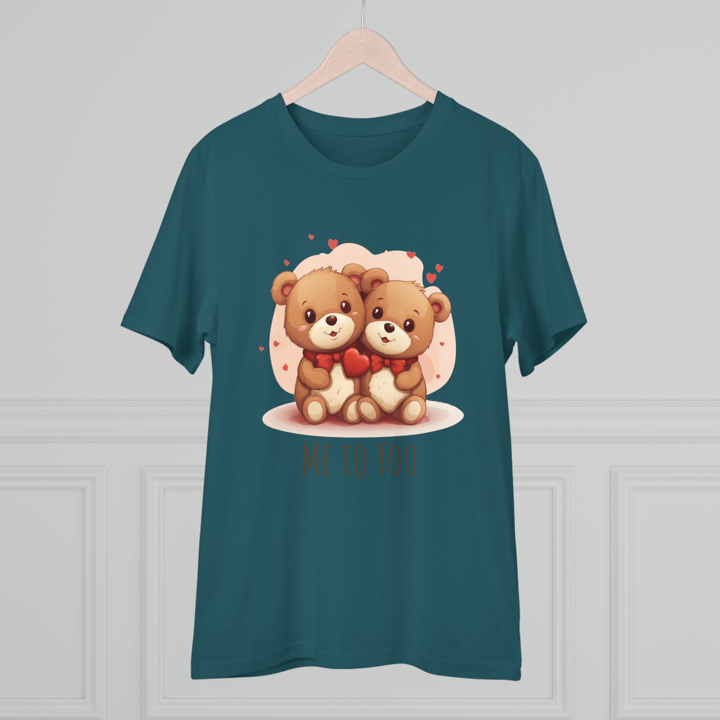 Me to You Teddy Bear Couple Tee - Eco-Friendly Love Shirt - Valentine's Day Special