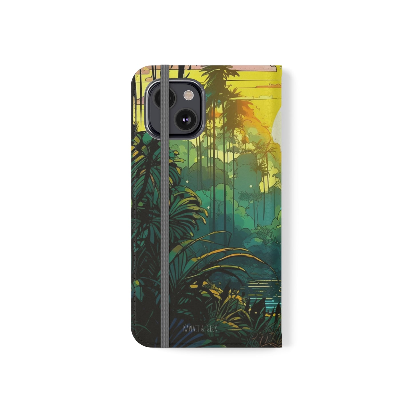 Rainforest at Sunset Flip Phone Case - Capture the Serenity of Nature on Your Device