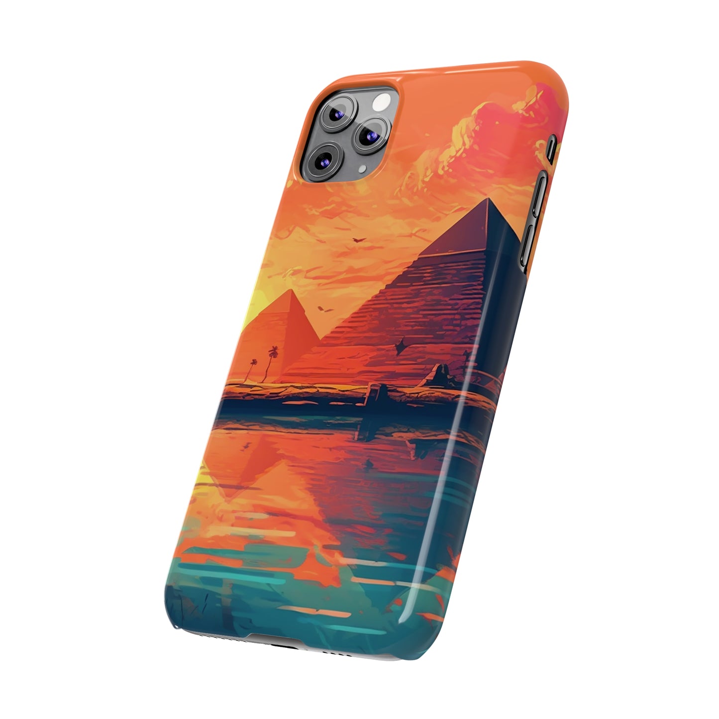 Egyptian Pyramid at Sunset Phone Case - Carry the Mystique of Ancient Egypt with You