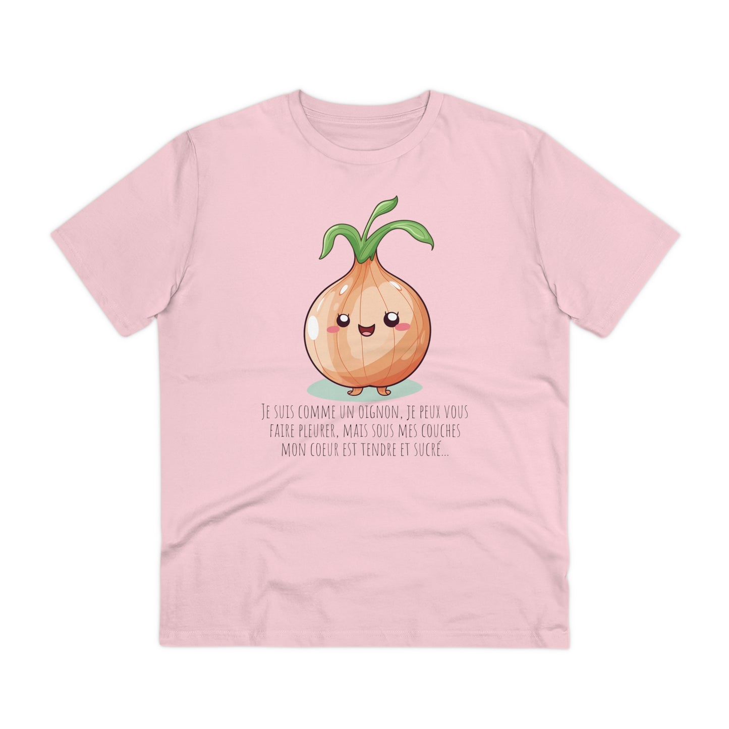 Sweet and Sassy Eco-Friendly Onion T-Shirt for Heartfelt Style - FRENCH