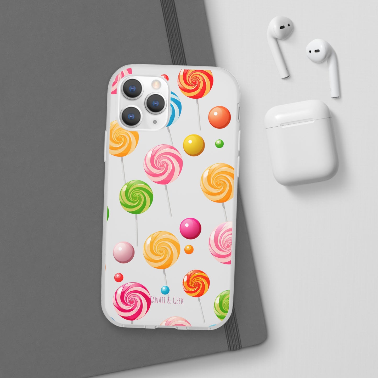 Vibrant Lollypop Array - Flexi Transparent Phone Case