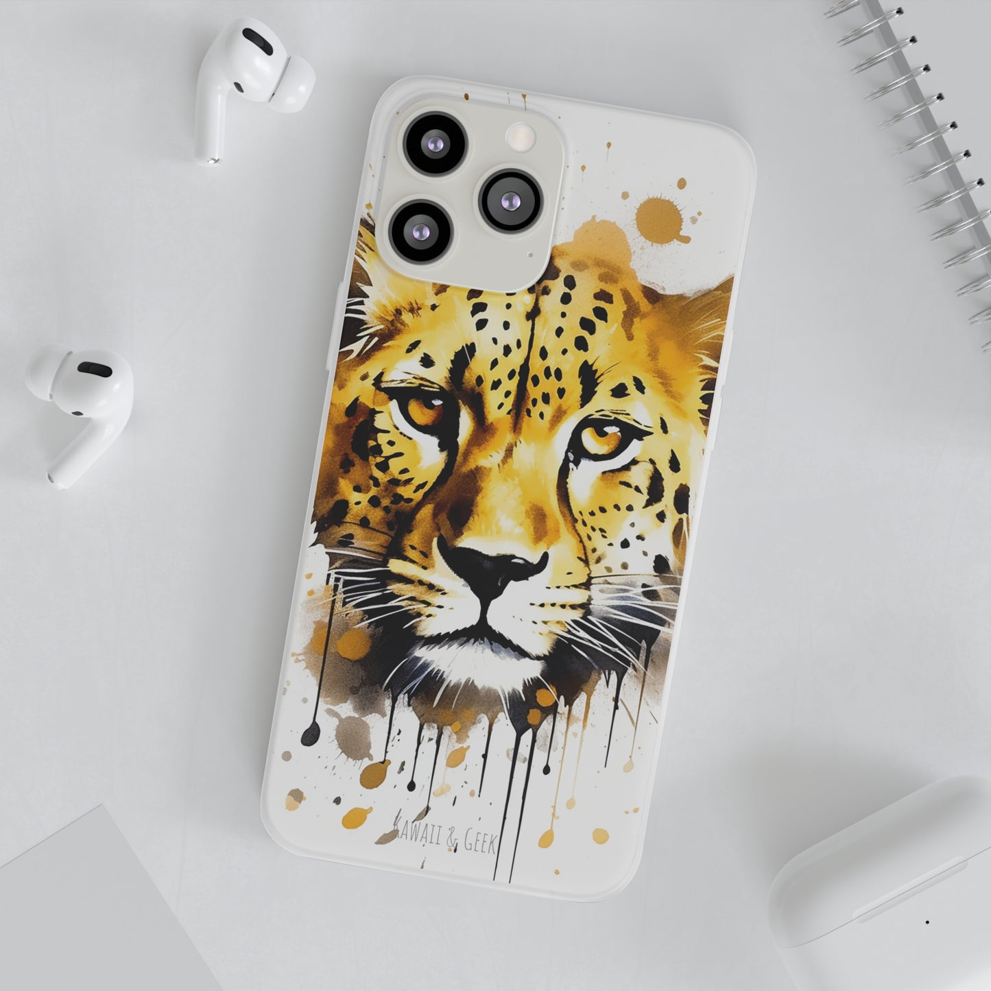 Cheetah Flexi Phone Case - Add a Touch of Elegance and Style to Your Device