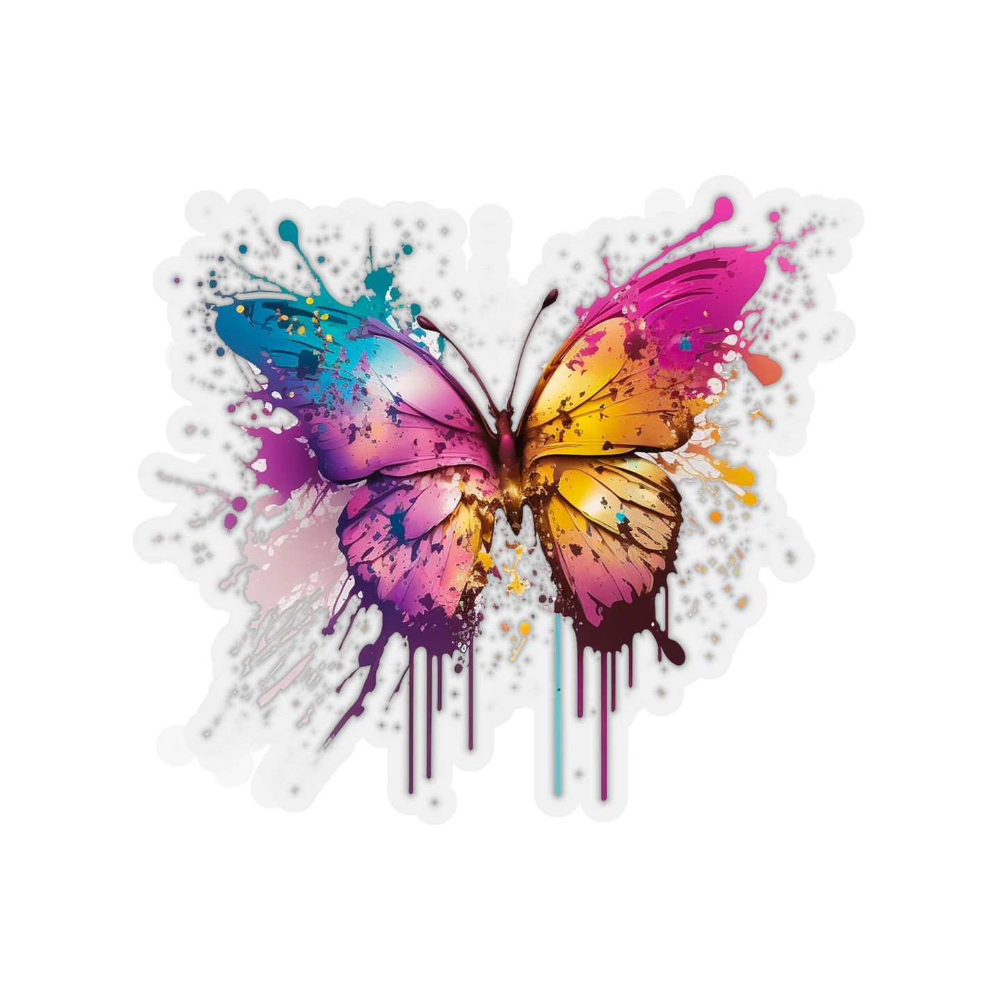 Watercolor Butterfly Sticker - Add Some Beautiful and Unique Style to Your Tech