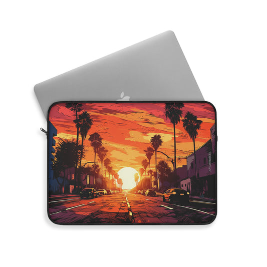 Los Angeles Sunset Laptop Sleeve - Embrace the Glamour of Hollywood in Style