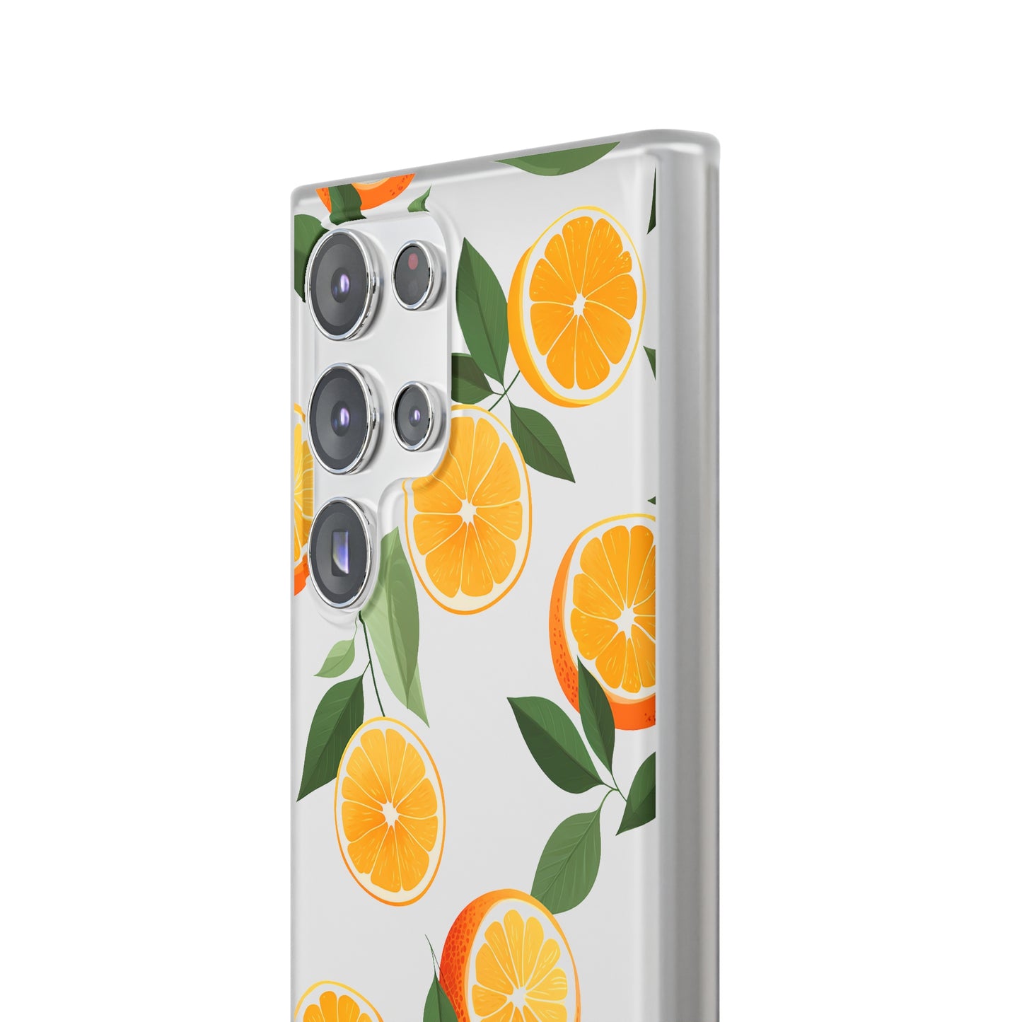 Zesty Orange Slices Transparent Flexi Phone Case