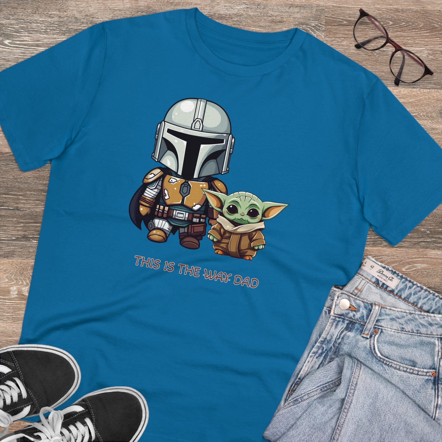 Mandalorian and Baby Yoda T-Shirt - This is the Dad - Celebrate Father's Day in Style and Sustainability - Star Wars