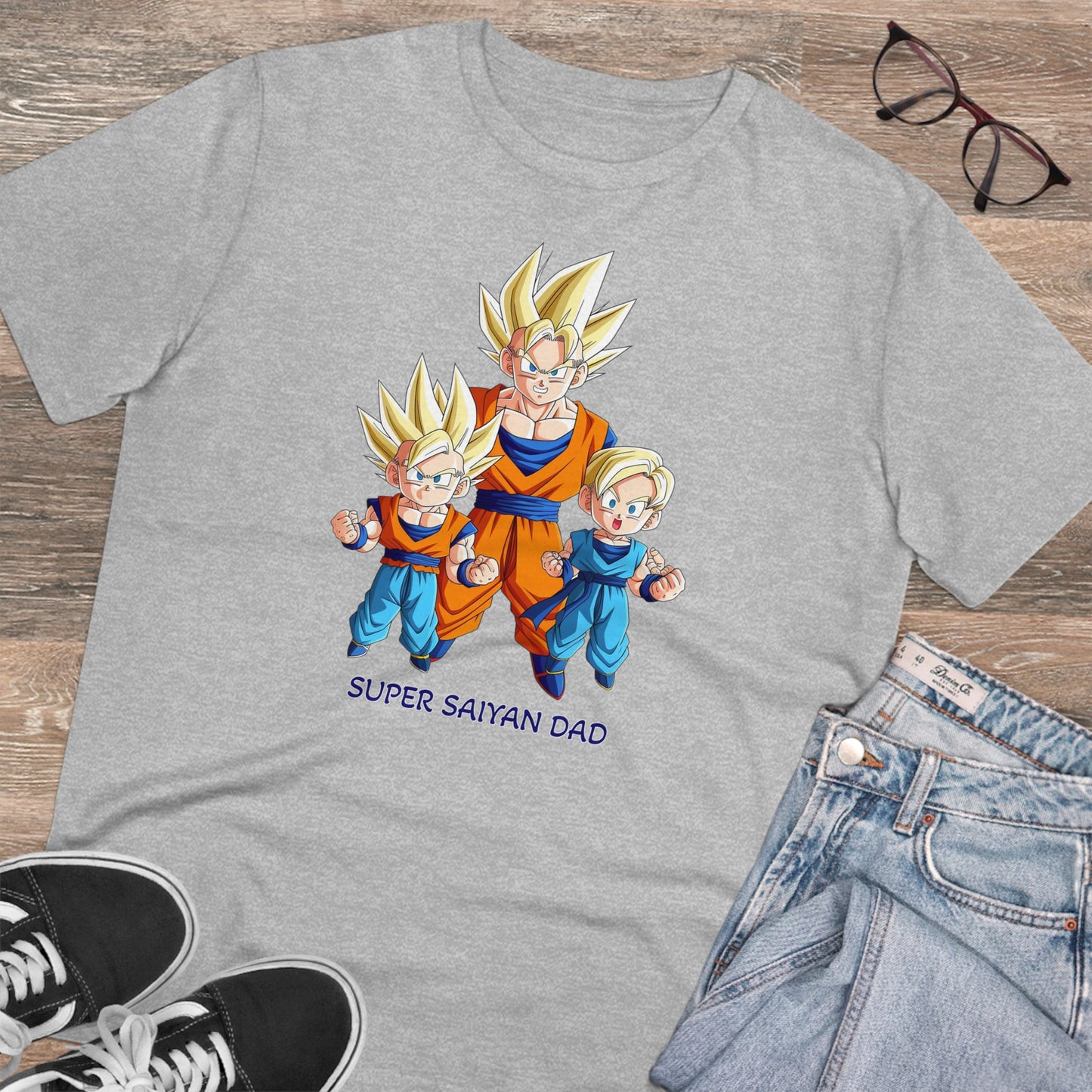 San Goku - Unisex Eco-Friendly T-Shirt - Celebrate Father's Day "Super Saiyan Dad"