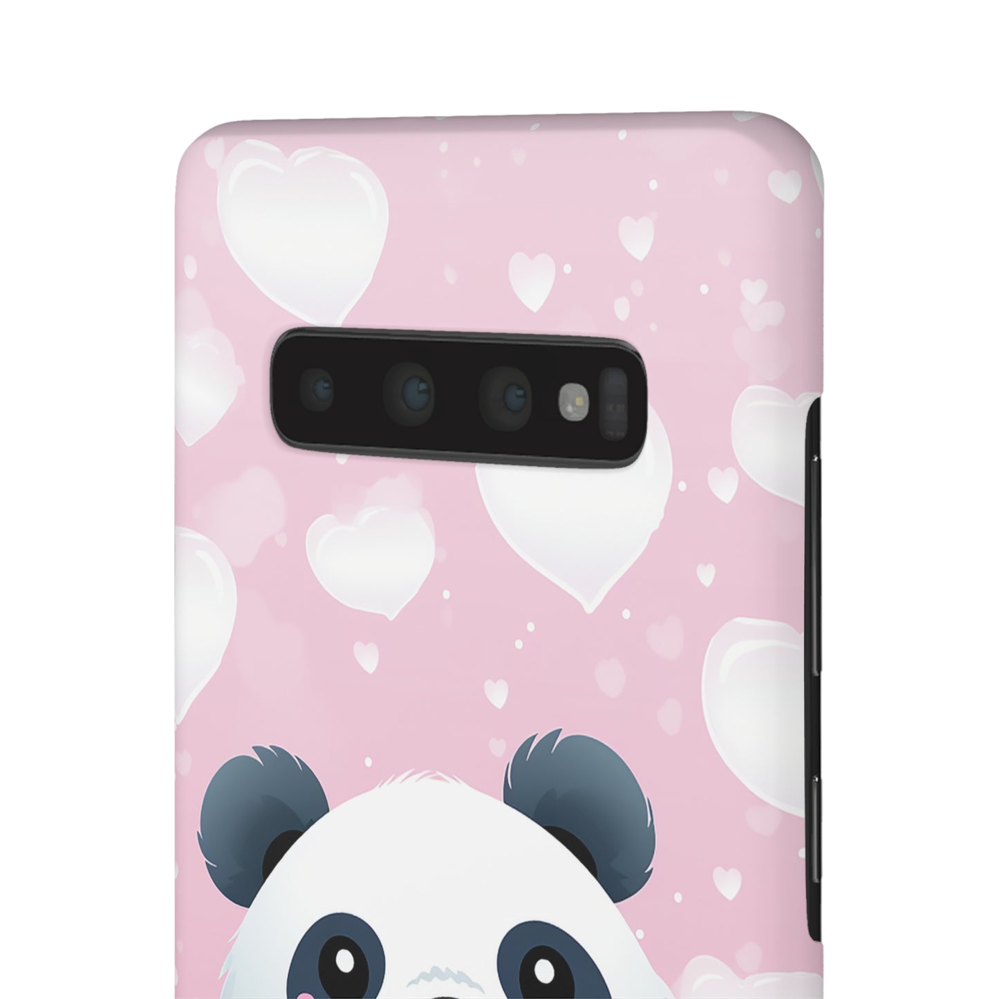 Cute Panda & Hearts Premium Phone Case