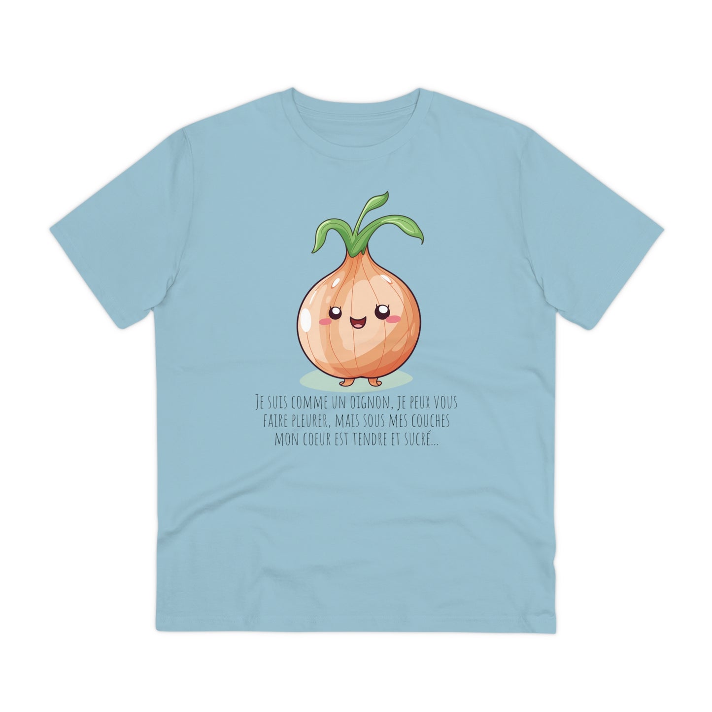 Sweet and Sassy Eco-Friendly Onion T-Shirt for Heartfelt Style - FRENCH