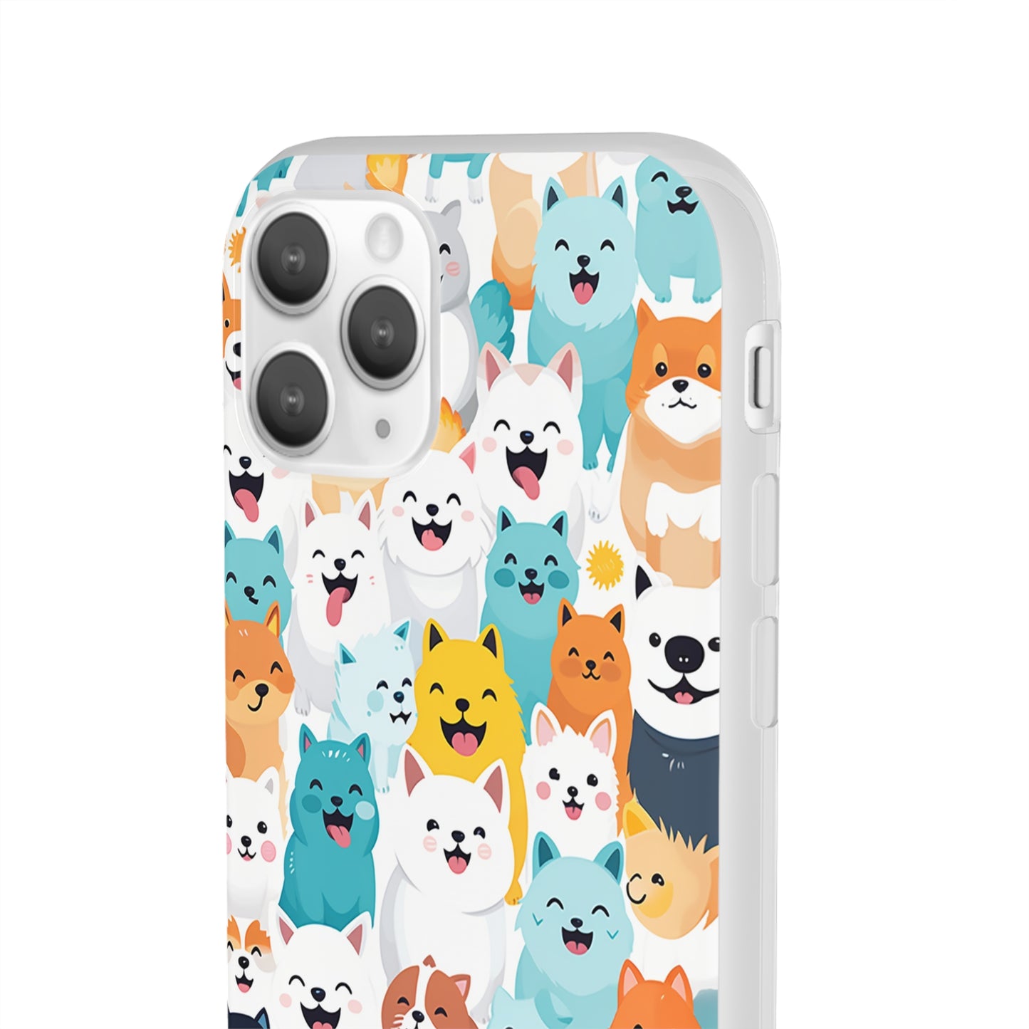 Cute Dogs Band Flexi Phone Case