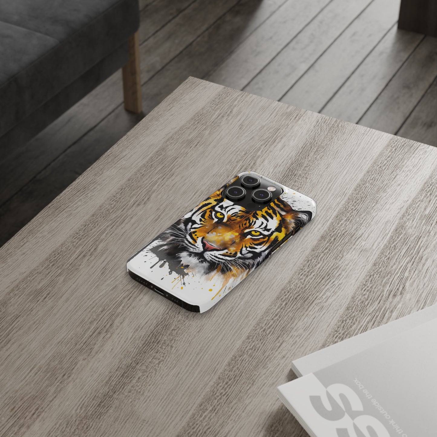 Tiger Flexi Phone Case - Add a Captivating and Artistic Touch to Your Device