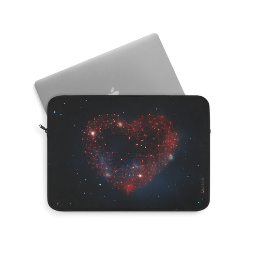 Starry Heart Constellation Laptop Sleeve - Celestial Love Design - Available in 13' & 15'