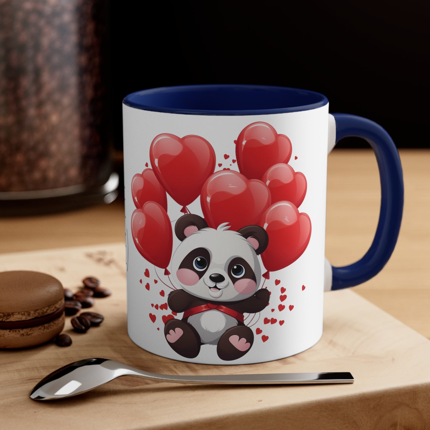 Express Panda Love Coffee Mug - 11oz Bicolor Valentine Special