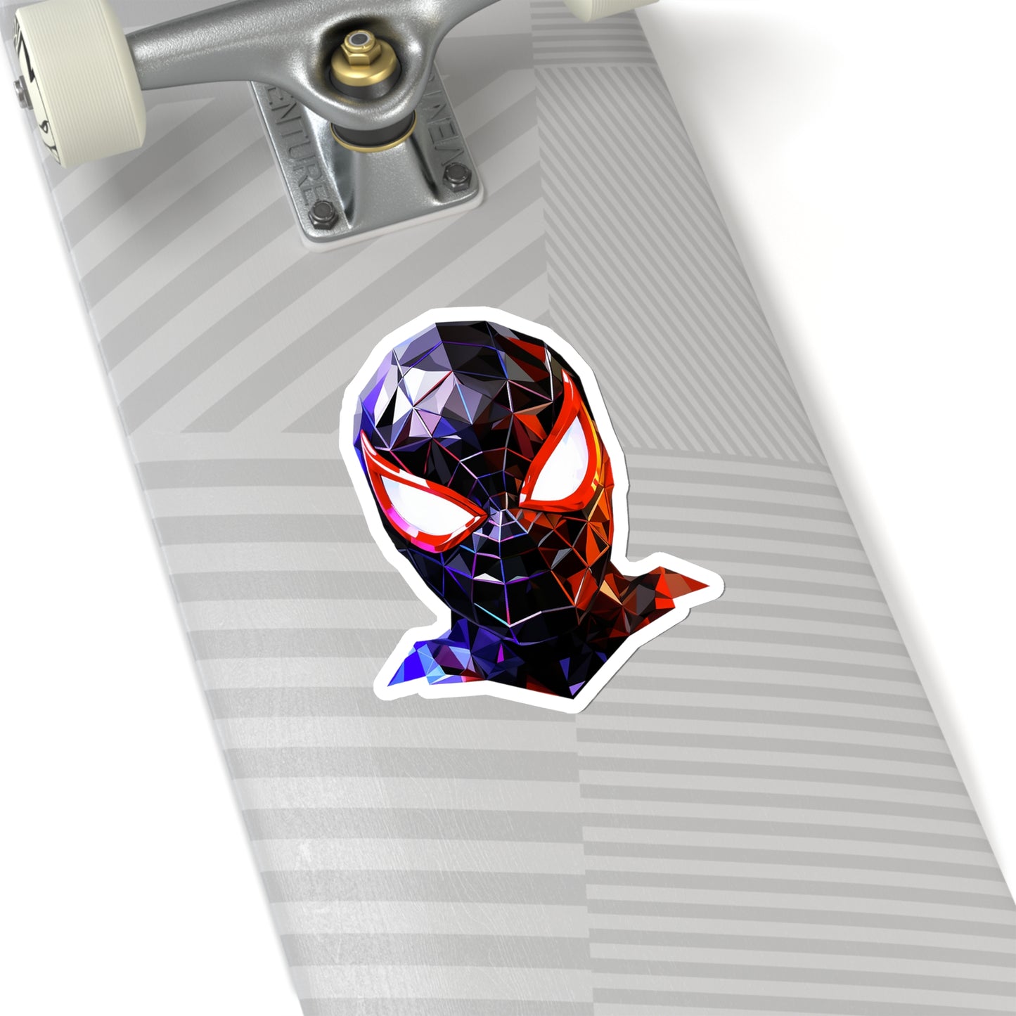 Siper Man Miles Morales Geometric Vector Sticker - Embrace the Power of Diversity