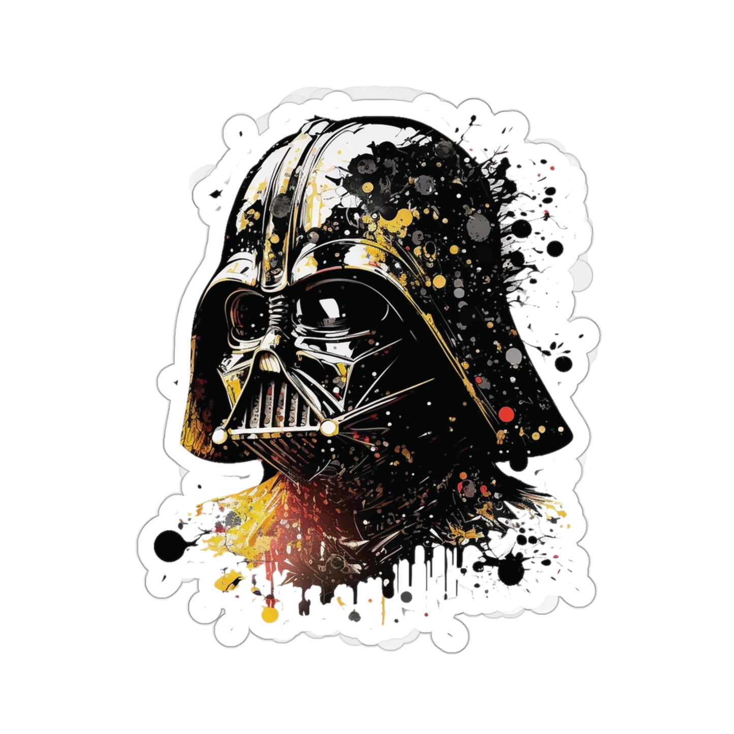 Darth Vader Helmet Sticker - Add Some Dark Side Style to Your Tech - Star Wars