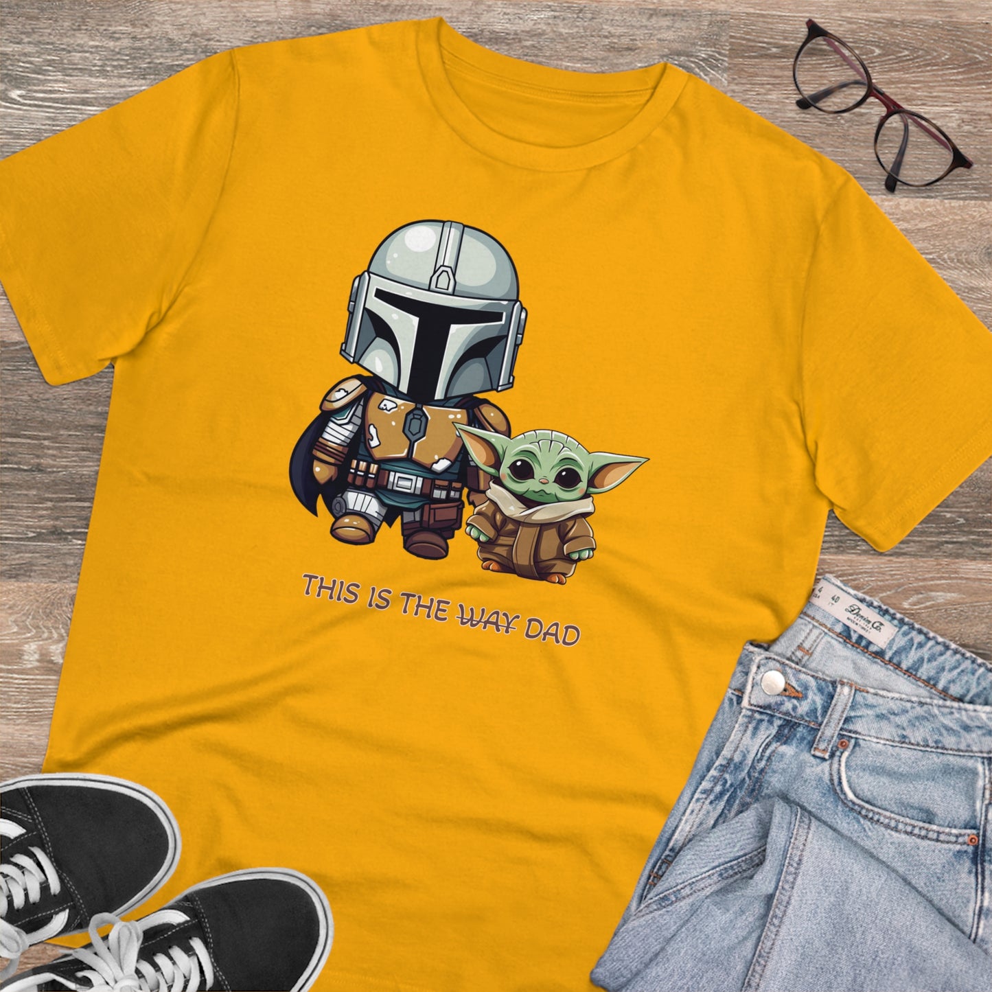 Mandalorian and Baby Yoda T-Shirt - This is the Dad - Celebrate Father's Day in Style and Sustainability - Star Wars