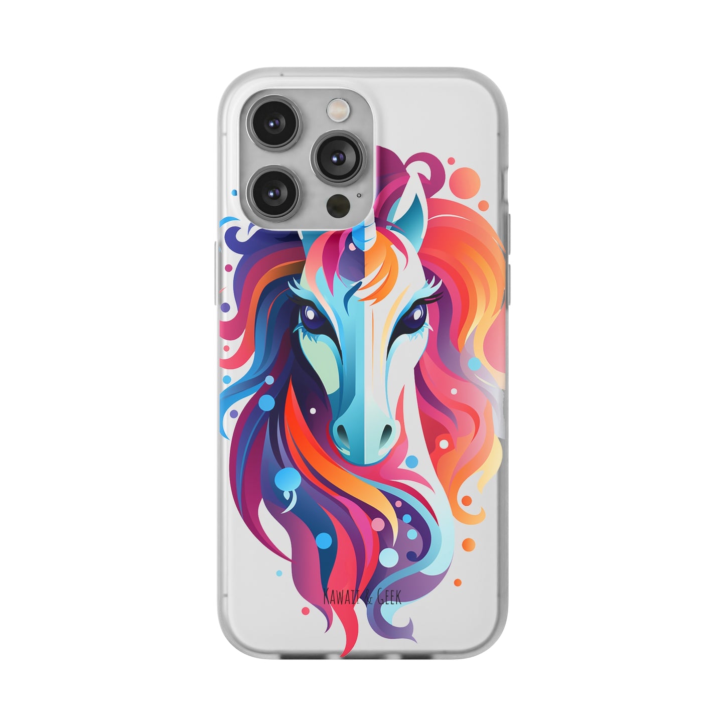 Ink Unicorn Flexi Transparent Phone Case