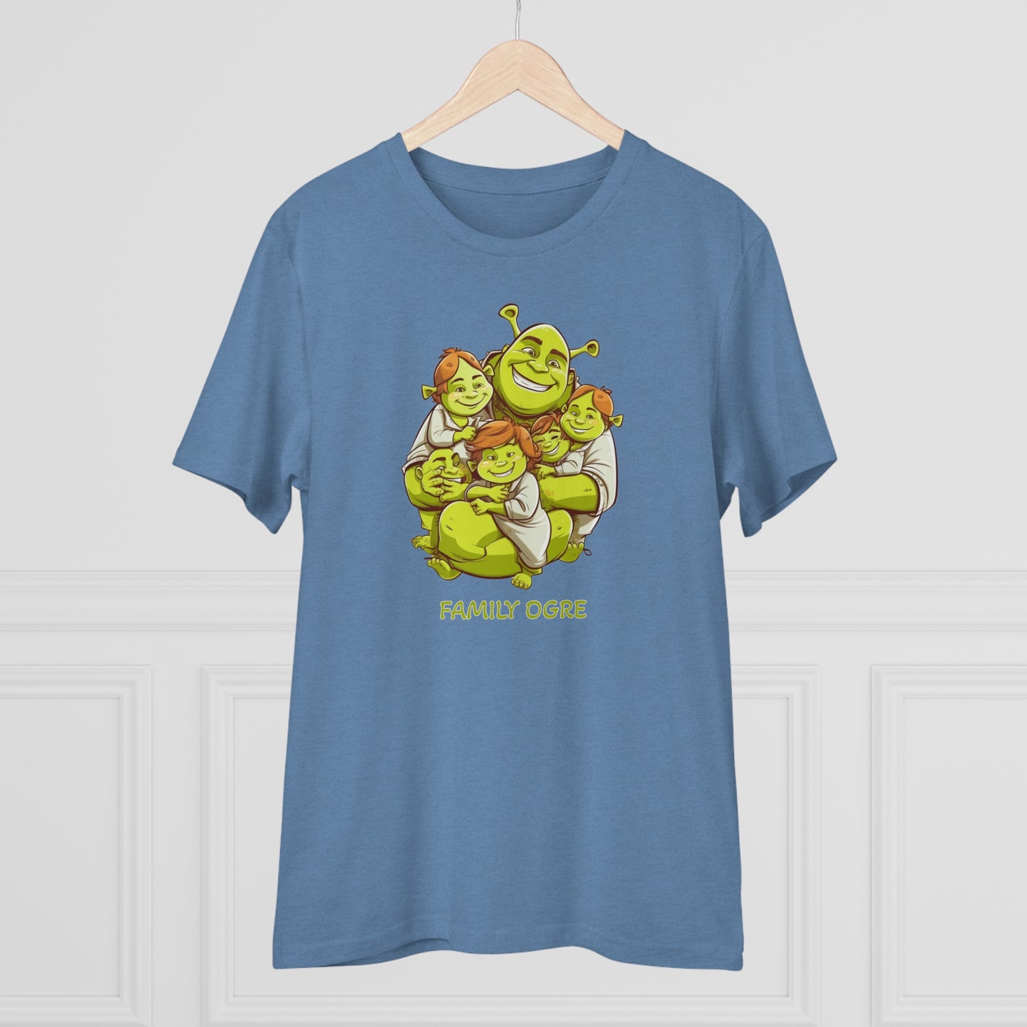 Family Ogre - Unisex Eco-Friendly T-Shirt - Celebrate Father's Day with Shrek and His Kids