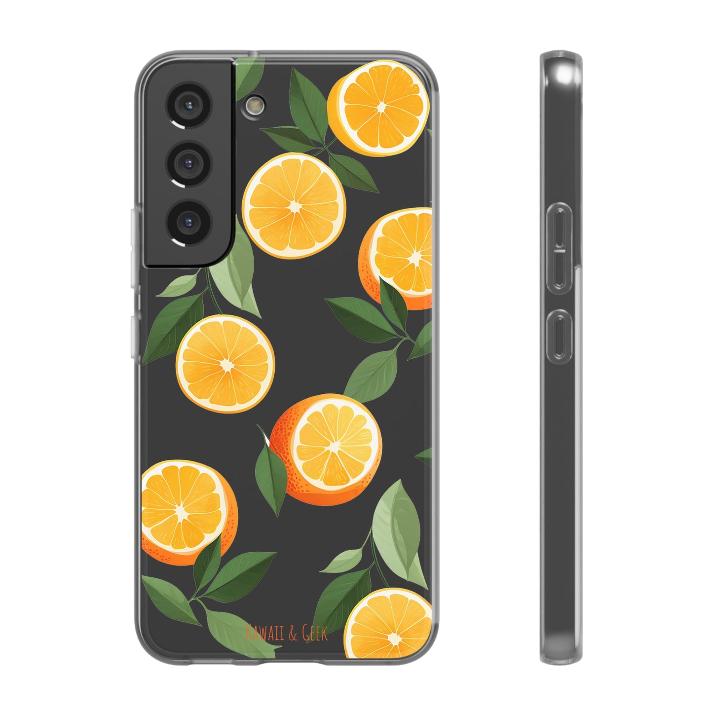 Zesty Orange Slices Transparent Flexi Phone Case