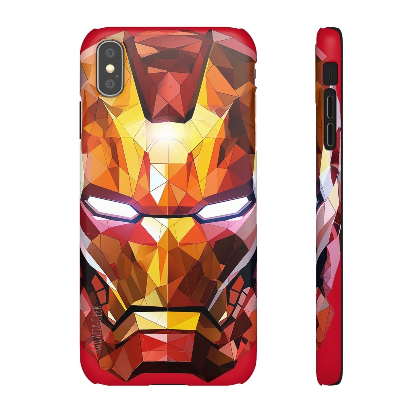 Phone Case - Iron Man helmet polygonal style