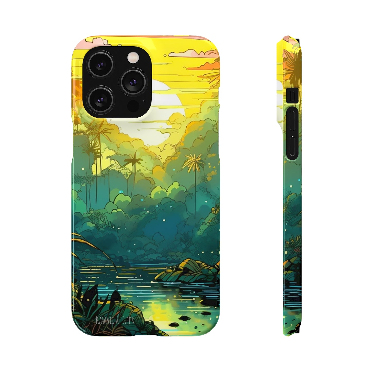 Rainforest at Sunset Phone Case - Capture the Serenity of Nature on Your Device