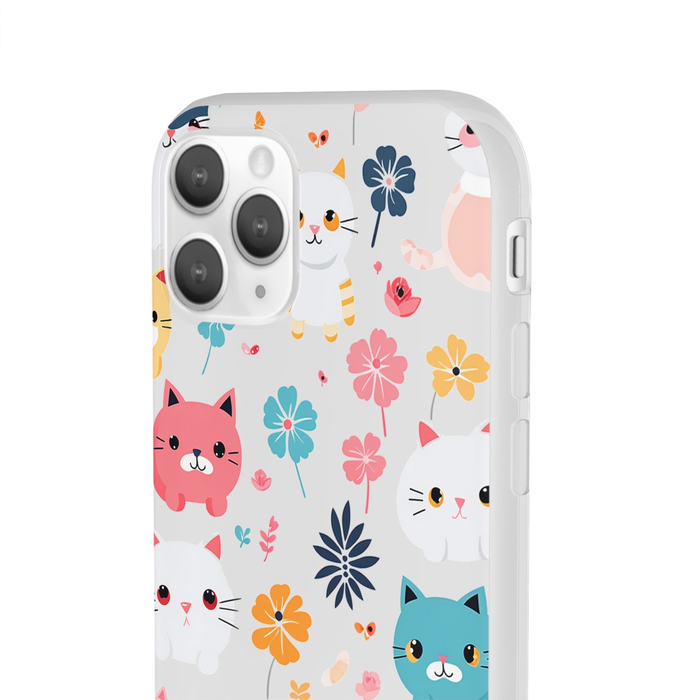 Playful Kittens: Flexi Transparent Phone Case