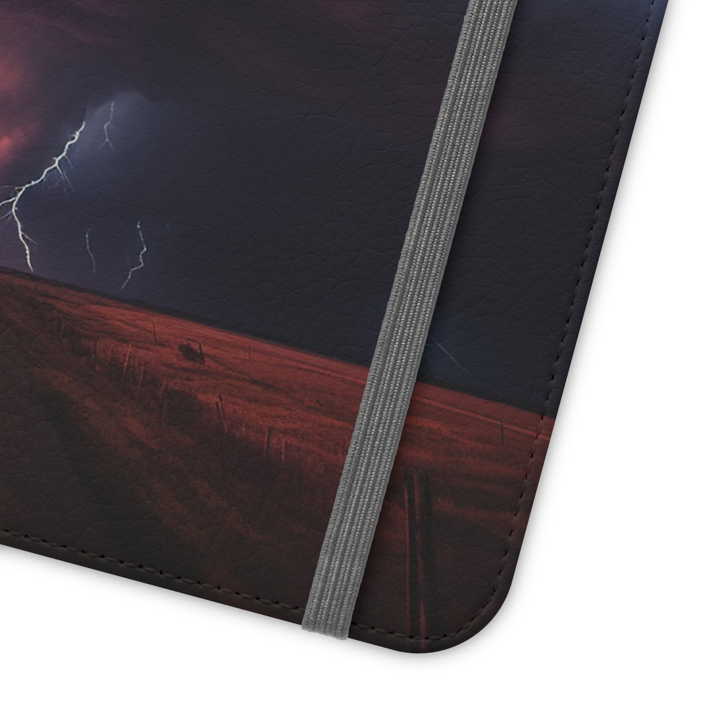 Super Cell Tornado Lightning Flip Phone Case