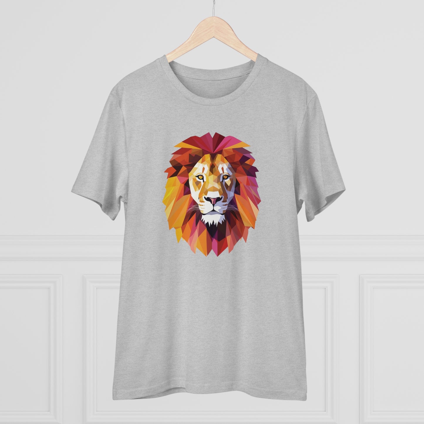 Lion Polygonal T-Shirt - Embrace Majestic Roar