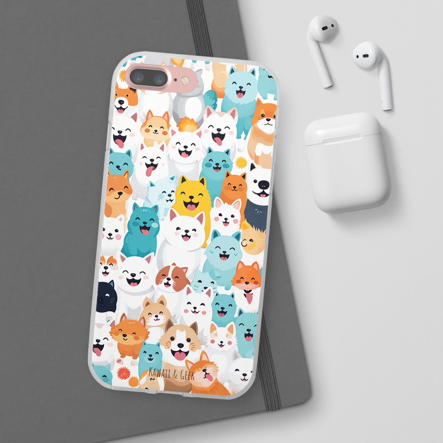 Cute Dogs Band Flexi Phone Case