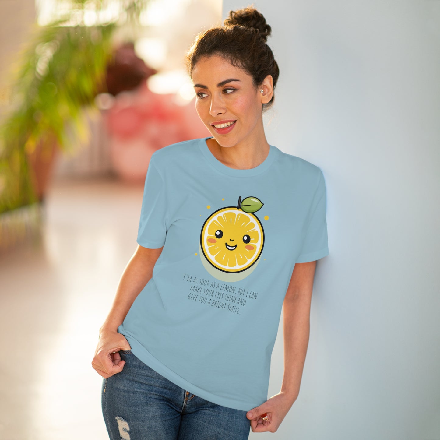 Cute Eco-Friendly Lemon T-Shirt - Brighten Your Day with Citrus Charm !