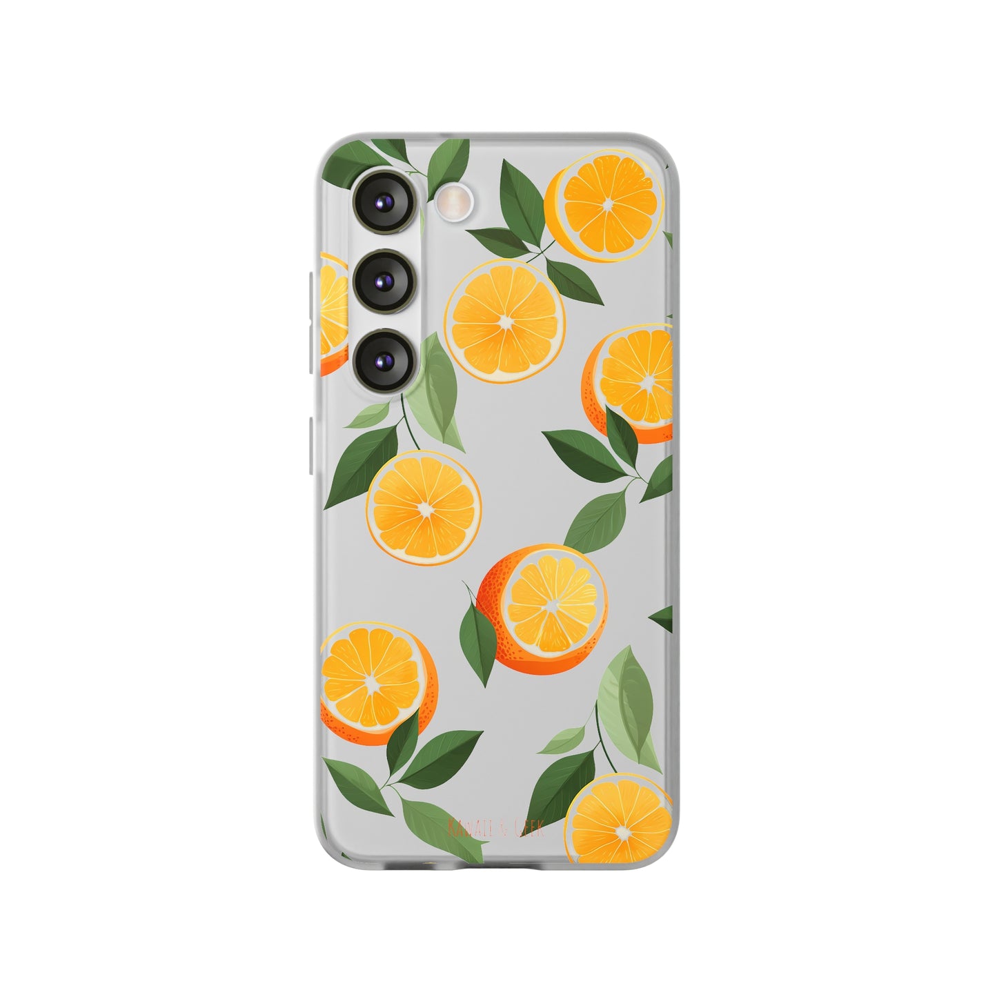 Zesty Orange Slices Transparent Flexi Phone Case