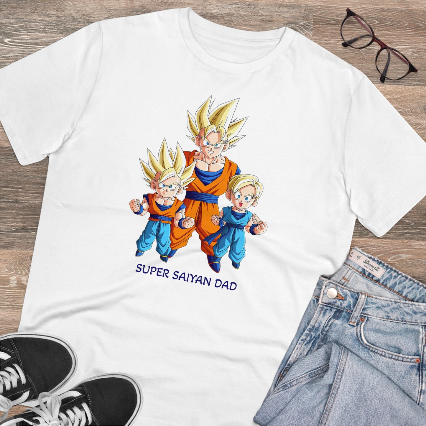 San Goku - Unisex Eco-Friendly T-Shirt - Celebrate Father's Day "Super Saiyan Dad"