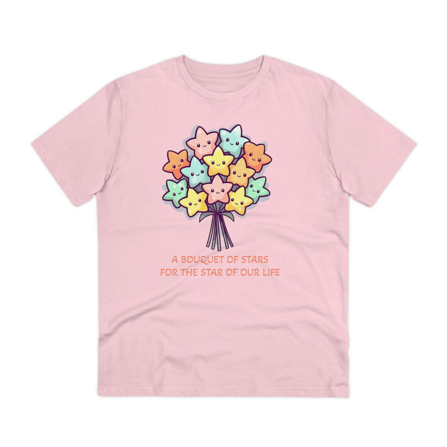 Bouquet of Stars for the Star of Our Life -  Unisex Eco-Friendly T-Shirt - Father's and Mother's Day Special