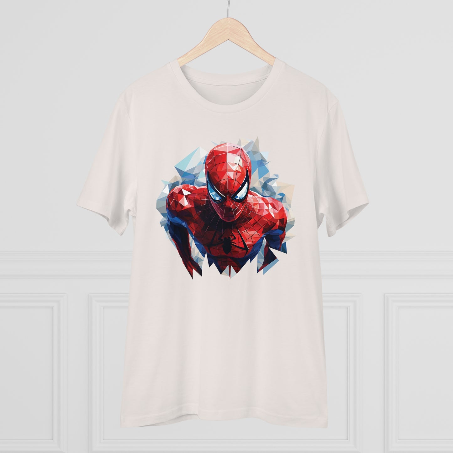 Spider-Man Polygonal Geometric T-Shirt - Swing into Stylish Adventure