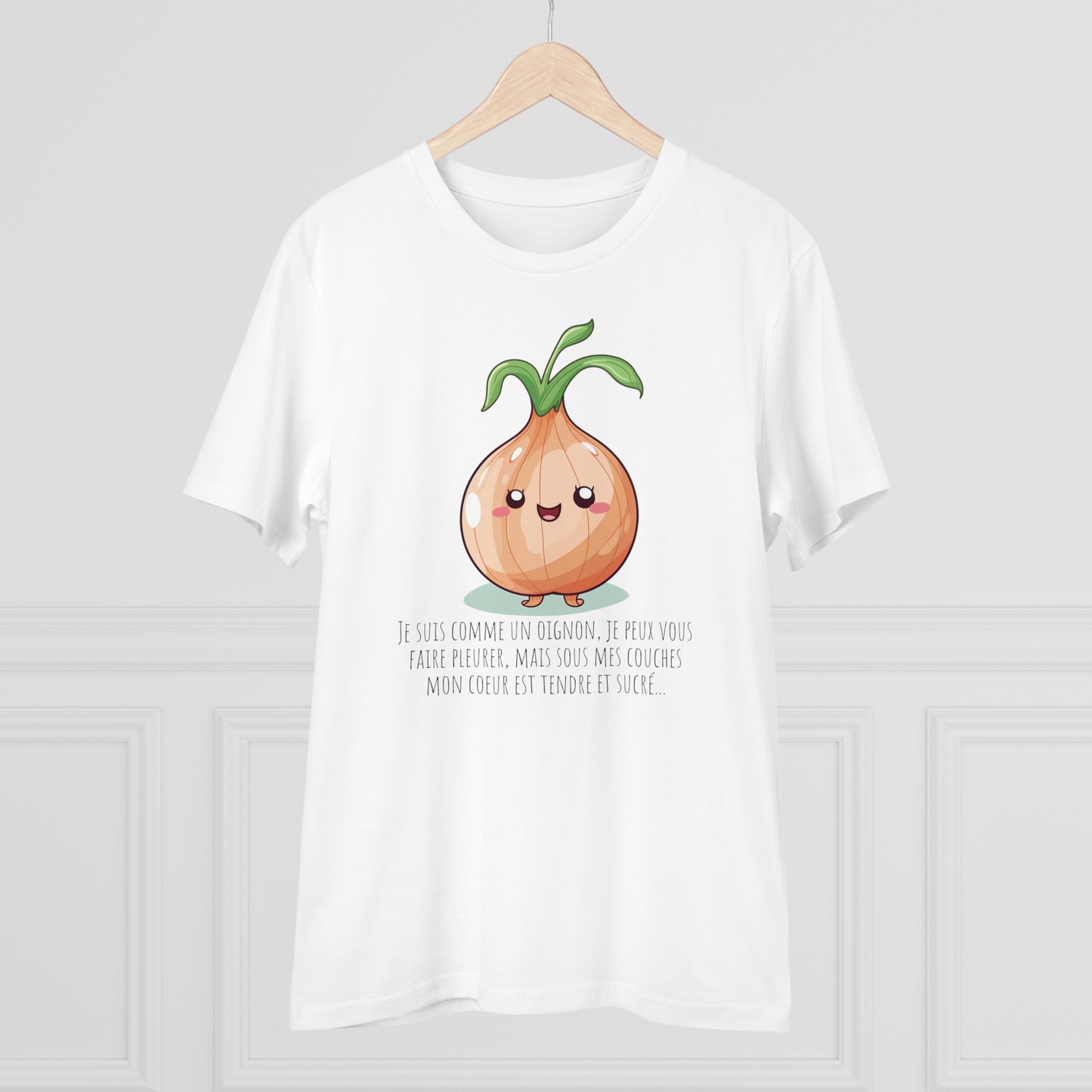 Sweet and Sassy Eco-Friendly Onion T-Shirt for Heartfelt Style - FRENCH