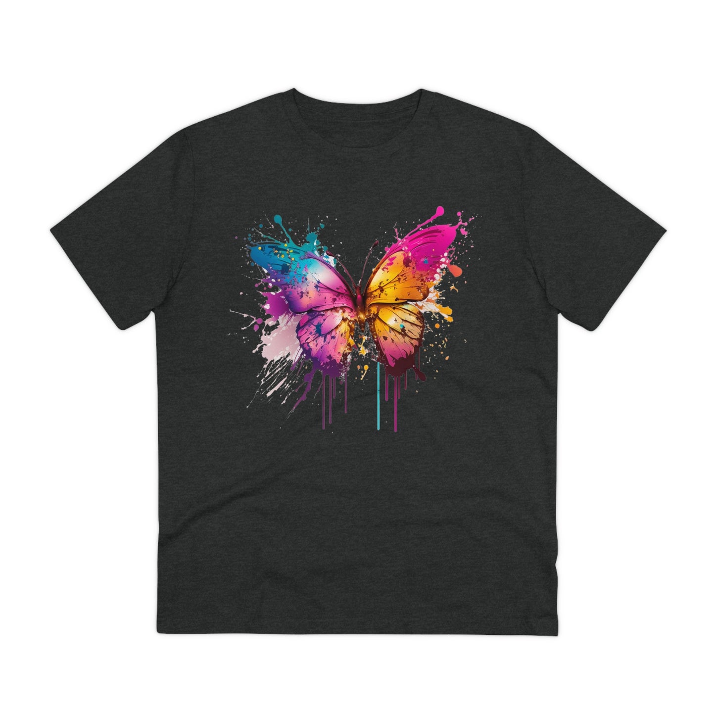 Butterfly in Pop-Art Style Organic Unisex T-Shirt - Add Some Colorful and Eco-Friendly Style to Your Wardrobe