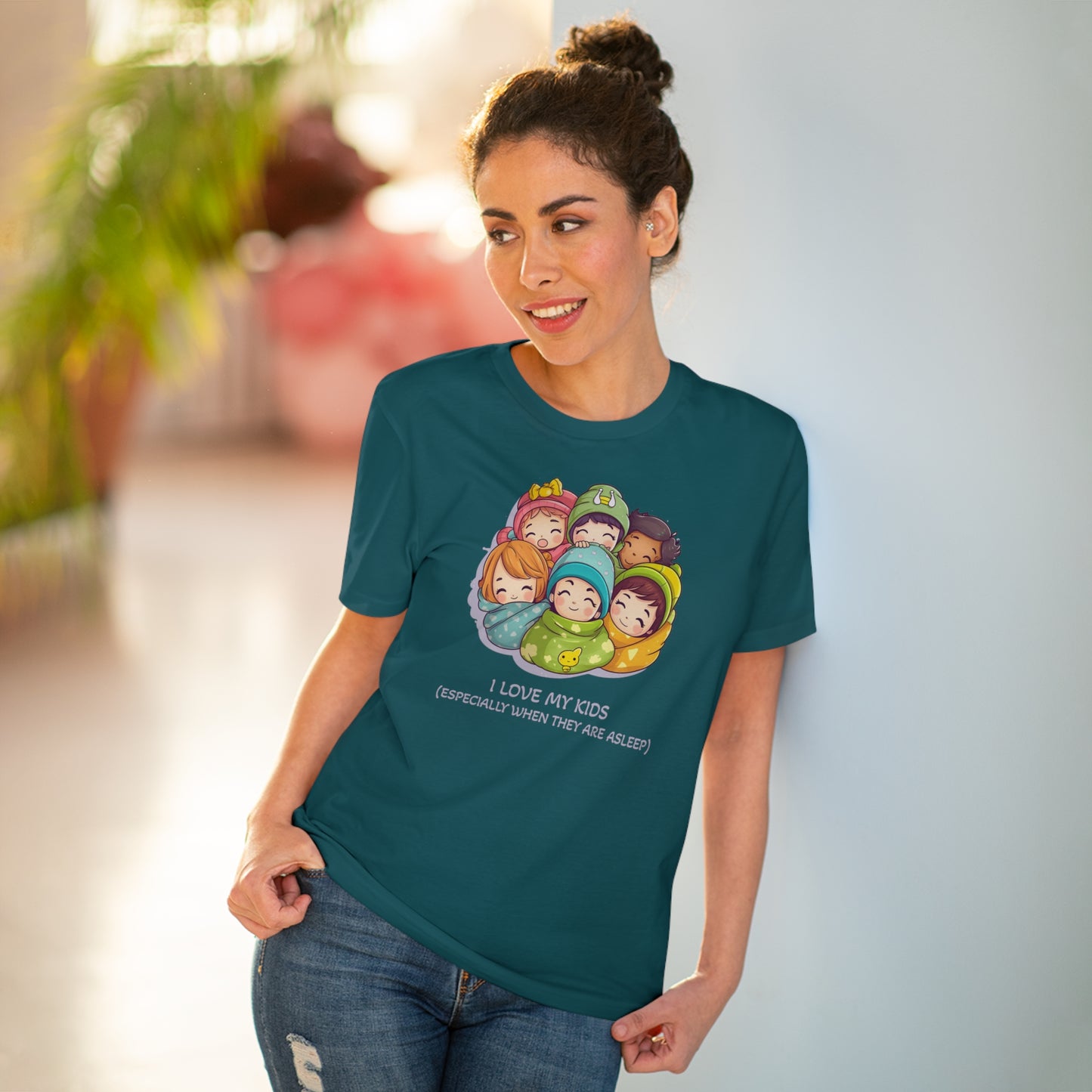 I Love My Kids, Especially When They Are Asleep - Unisex Eco-Friendly T-Shirt - Father's and Mother's Day special