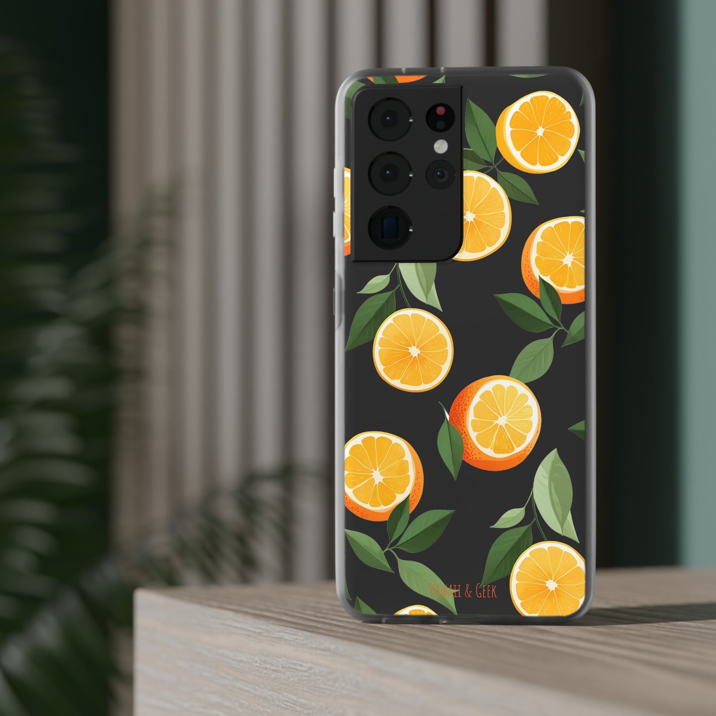 Zesty Orange Slices Transparent Flexi Phone Case