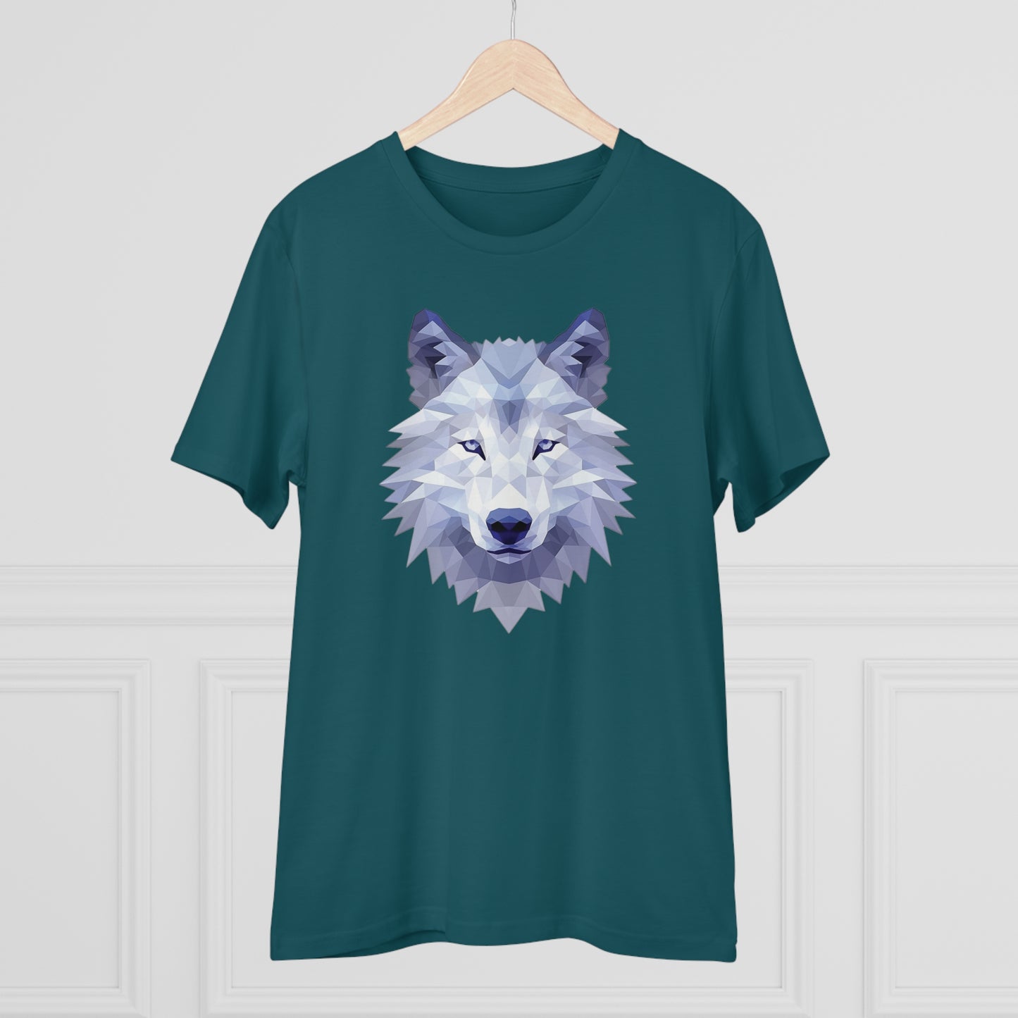 Wolf Polygonal T-Shirt - Embrace Wild Harmony