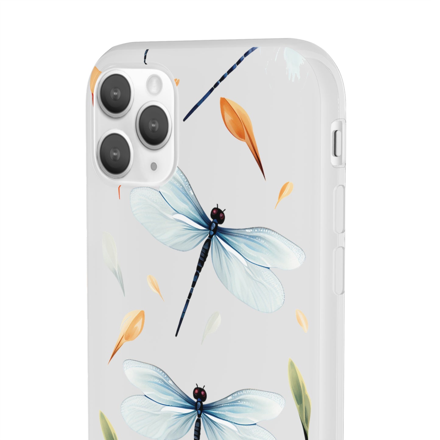 Dragonfly Dreams: Transparent Flexi Phone Case