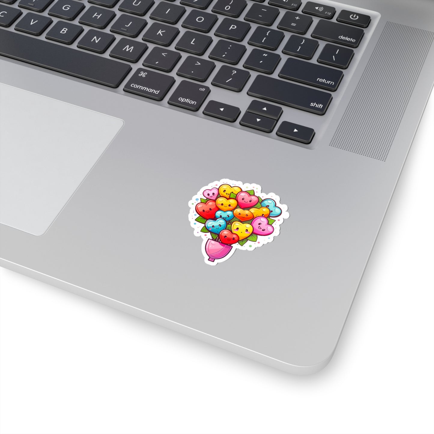 Cute Bouquet of Kawaii Hearts Sticker - Add Some Adorable and Colorful Style to Your Life