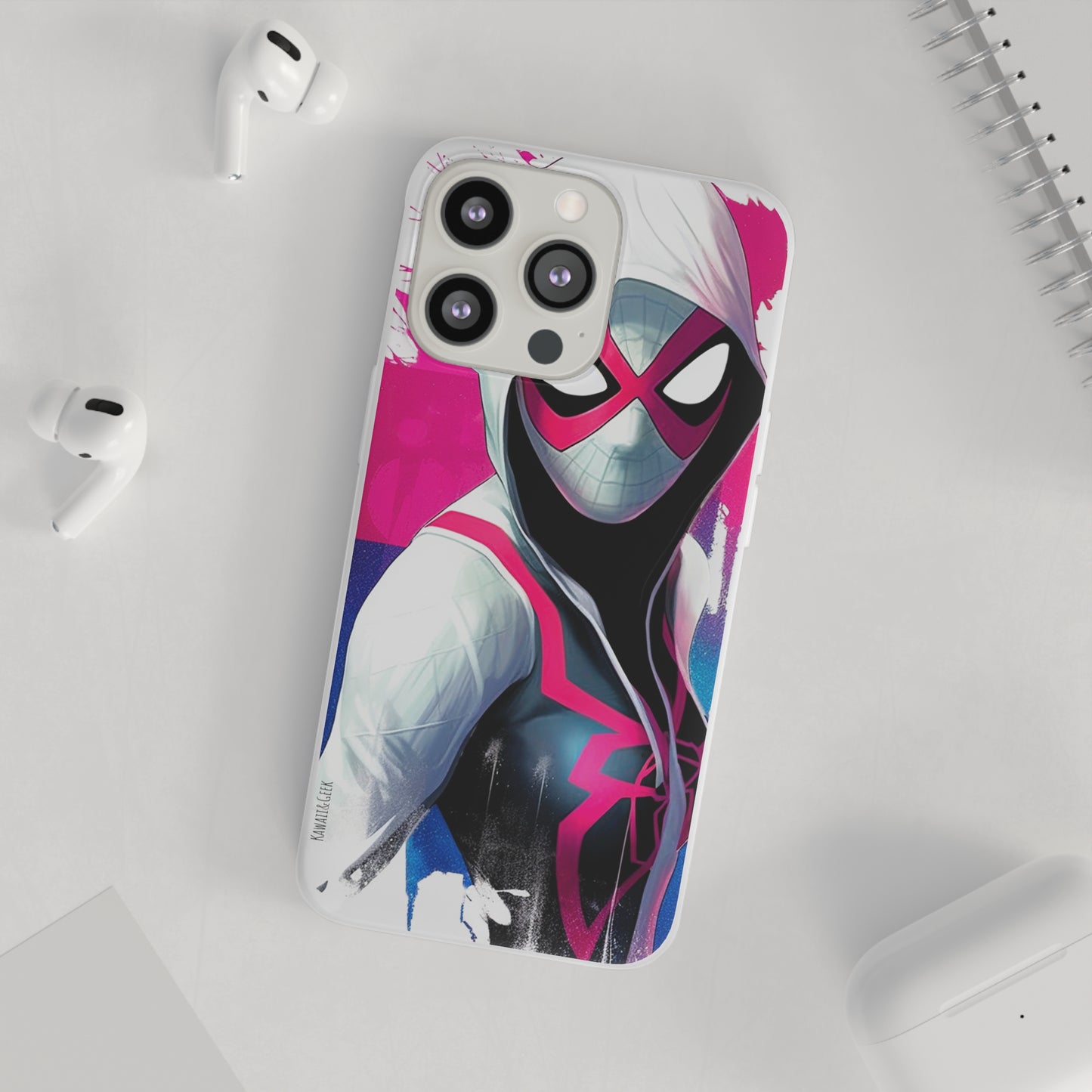 Spider Gwen in Flexi Phone Case - Add Some Colorful and Heroic Style to Your Phone