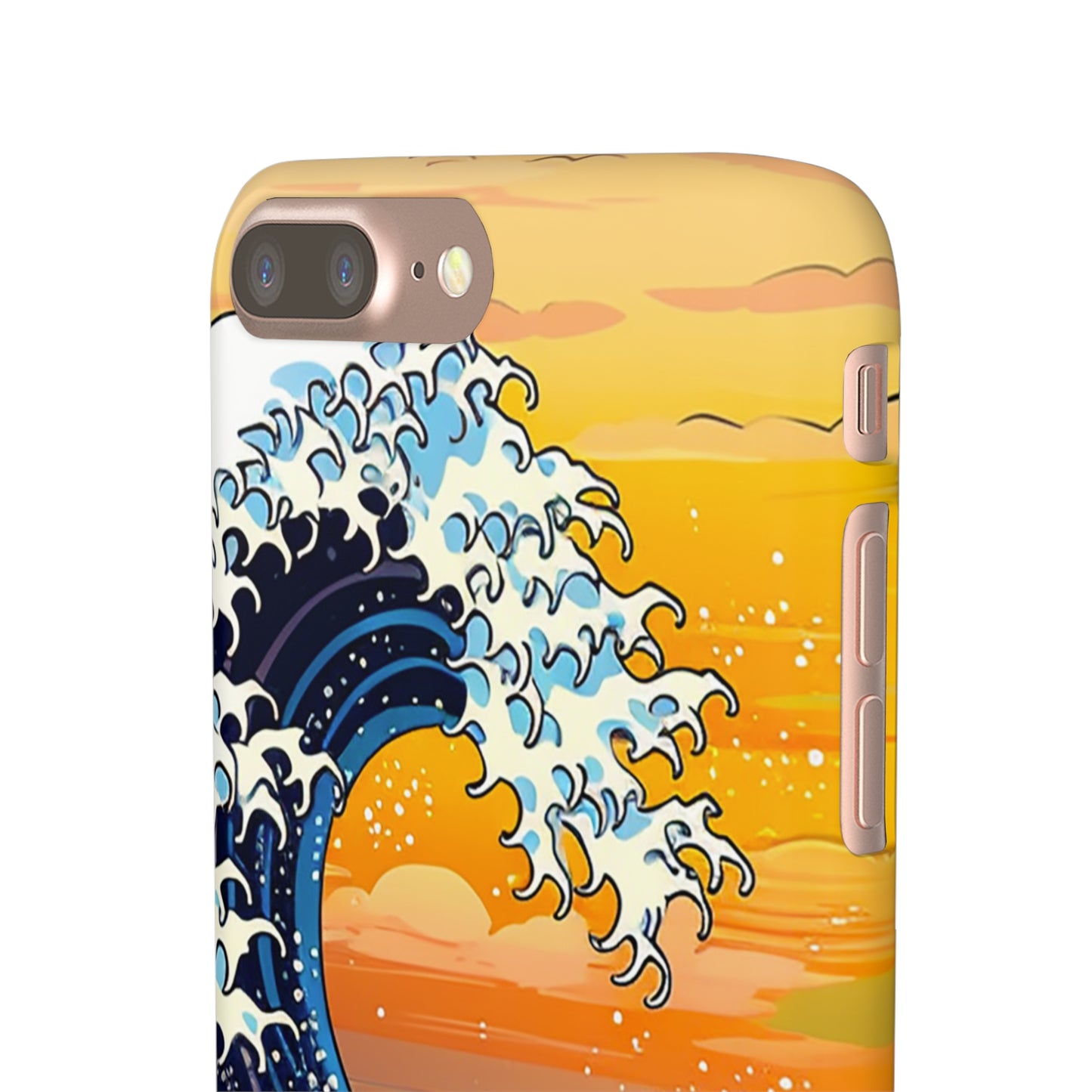 Sunset Big Wave Phone Case - Embrace the Majestic Hokusai Style in Your Hands