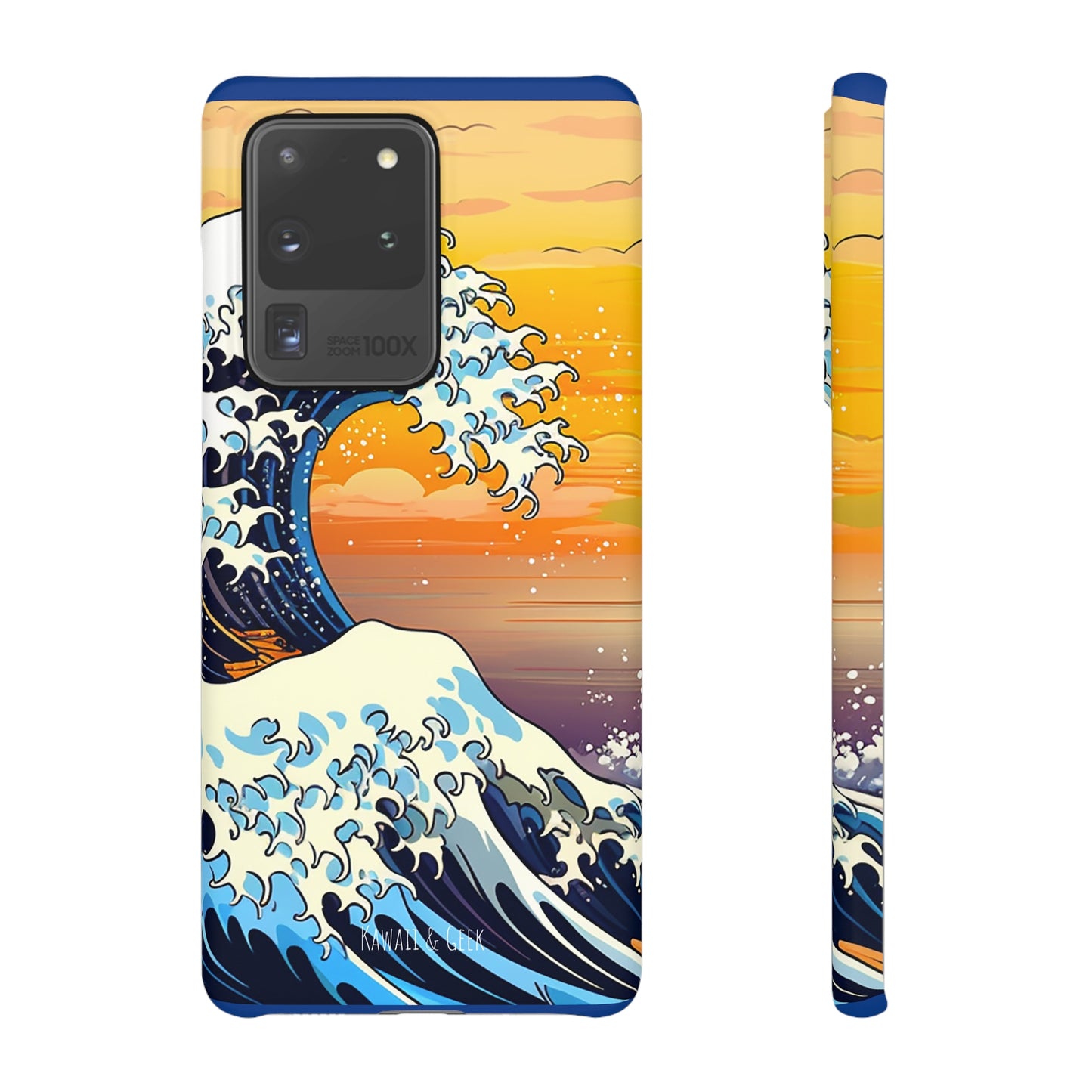 Sunset Big Wave Phone Case - Embrace the Majestic Hokusai Style in Your Hands